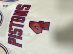 Maillot de Basket #4 Dumars Pistons M&N Blanc